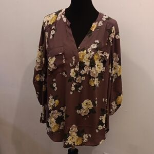 Torrid Floral Blouse